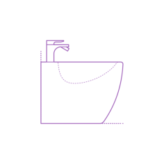 Fixtures Bidets Nameeks Tizi Round Floor Bidet Sticker Svg Vector, Free Vectors File